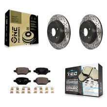 Load image into Gallery viewer, Rear Drill Slot Disc Brake Rotor Ceramic Pad Kit For Chevrolet Trax Buick Encore