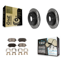 Load image into Gallery viewer, Rear Drill Slot Brake Rotors Ceramic Pad Kit For Chevrolet Malibu Buick LaCrosse