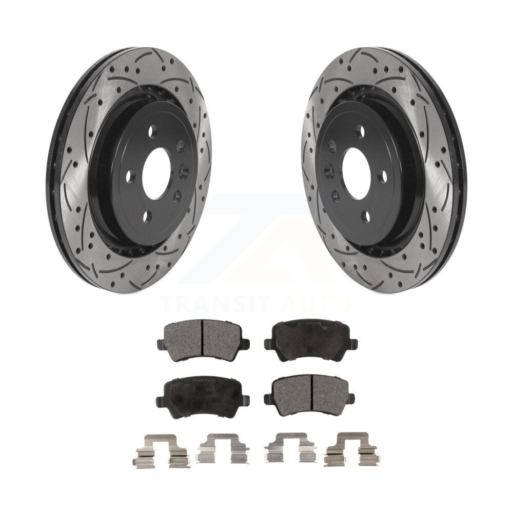 Kit de plaquettes en céramique pour Rotors de frein à disque, fente de perçage arrière, pour Volvo S60 XC70 S80 V60 V70 