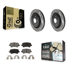 Charger l'image dans la galerie, Kit de plaquettes en céramique pour Rotors de frein à disque, fente de perçage arrière, pour Volvo S60 XC70 S80 V60 V70 