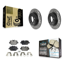 Load image into Gallery viewer, Rear Drilled Slot Brake Rotor Ceramic Pad Kit For Mini Cooper Countryman Paceman