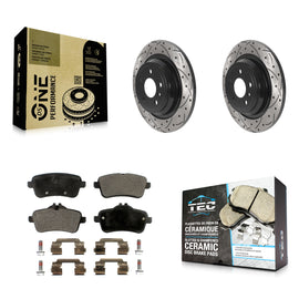 Kit de plaquettes en céramique pour Rotor de frein, fente de perçage arrière, pour mercedes-benz ML350 GLE350 ML250 