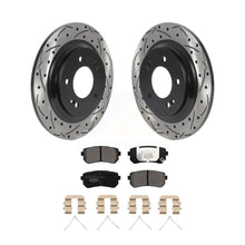 Charger l&#39;image dans la galerie, Rear Drilled Slot Brake Rotors Ceramic Pad Kit For 2016 Kia Optima LX/EX/LX 1.6T