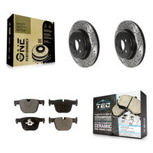 Charger l'image dans la galerie, Rear Drill Slot Brake Rotor Ceramic Pad Kit For BMW 330i xDrive 335i 328i 430i 3