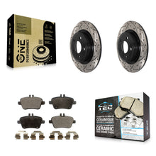 Charger l'image dans la galerie, Rear Drill Slot Brake Rotor Ceramic Pad Kit For Mercedes-Benz GLA250 CLA250 QX30