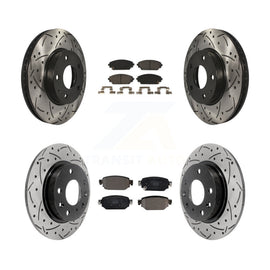 [Front+Rear] 2019-2021 Mazda CX-3 FWD Performance Drilled & Slotted Brake Rotor & Ceramic Pads Kit For Max Braking