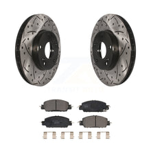 Load image into Gallery viewer, Front Drill Slot Brake Rotors Ceramic Pad Kit For 16 Honda Accord LX-S with 2.4L