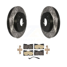 Load image into Gallery viewer, Front Coated Drilled Slot Disc Brake Rotor &amp; Ceramic Pad Kit For GMC Sierra 1500