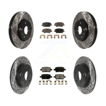 Load image into Gallery viewer, Front Rear Drill Slot Brake Rotors Ceramic Pad Kit For Chevrolet Cruze Volt Bolt