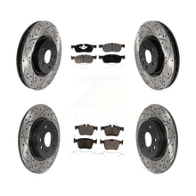 Load image into Gallery viewer, Front Rear Drill Slot Brake Rotor Ceramic Pad Kit For Land Rover Discovery Sport