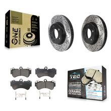 Load image into Gallery viewer, Front Drill Slot Disc Brake Rotor Ceramic Pad Kit For Porsche Cayenne Volkswagen