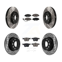 Load image into Gallery viewer, Front Rear Drill Slot Disc Brake Rotor Ceramic Pad Kit For Volkswagen Jetta Taos