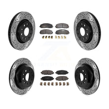 Load image into Gallery viewer, Front Rear Drill Slot Disc Brake Rotor Ceramic Pad Kit For Jeep Wrangler Rubicon