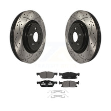 Charger l&#39;image dans la galerie, Front Drill Slot Disc Brake Rotor Ceramic Pad Kit For Ford Edge Lincoln Nautilus