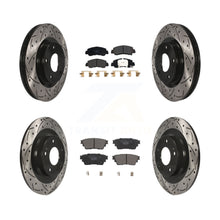 Load image into Gallery viewer, Front Rear Drilled Slot Brake Rotor Ceramic Pad Kit For Mitsubishi Eclipse Cross