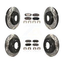 Load image into Gallery viewer, Front Rear Drilled Slot Brake Rotor &amp; Ceramic Pad Kit For Kia Soul Hyundai Venue