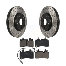 Load image into Gallery viewer, Front Drill Slot Brake Rotors Ceramic Pad Kit For 20 Chevrolet Corvette Stingray