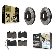 Load image into Gallery viewer, Front Drill Slot Brake Rotors Ceramic Pad Kit For 20 Chevrolet Corvette Stingray