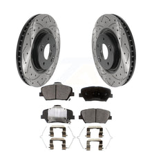 Load image into Gallery viewer, Front Drilled Slot Disc Brake Rotor &amp; Ceramic Pad Kit For 2019-2022 Hyundai Nexo