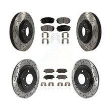 Load image into Gallery viewer, Front Rear Coat Drill Slot Disc Brake Rotor Ceramic Pad Kit For 2019 Kia Soul EV