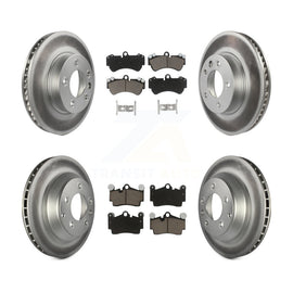 Front Rear Coat Brake Rotor Ceramic Pad Kit (6Pc) For Porsche Cayenne Volkswagen