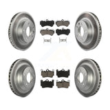 Front Rear Coat Brake Rotor Ceramic Pad Kit (6Pc) For Porsche Cayenne Volkswagen