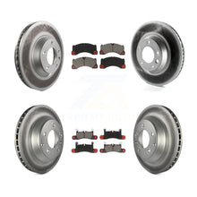 Load image into Gallery viewer, Front Rear Coated Disc Brake Rotor And Ceramic Pad Kit (6Pc) For Porsche Cayenne