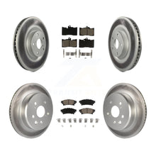 Load image into Gallery viewer, Front Rear Coated Brake Rotors Ceramic Pad Kit (6Pc) For Lexus GS350 IS300 IS350