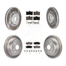 Load image into Gallery viewer, Front Rear Coated Brake Rotor Ceramic Pad Kit (6Pc) For Lexus IS200t IS300 IS350
