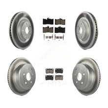 Charger l'image dans la galerie, Front Rear Coated Brake Rotor Ceramic Pad Kit (6Pc) For Lexus GS350 IS350 GS450h