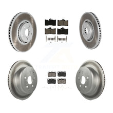 Charger l'image dans la galerie, Front Rear Coated Brake Rotors Ceramic Pad Kit (6Pc) For Lexus IS350 GS350 GS430
