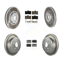 Front Rear Coated Brake Rotors Ceramic Pad Kit (6Pc) For Lexus IS350 GS350 GS430