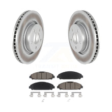 Load image into Gallery viewer, Front Coated Disc Brake Rotors And Ceramic Pads Kit For Ford Mustang