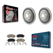Charger l'image dans la galerie, Front Coated Disc Brake Rotors And Ceramic Pads Kit For Subaru Impreza