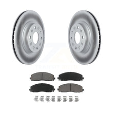 Load image into Gallery viewer, Front Coated Disc Brake Rotors And Ceramic Pads Kit For Jeep Wrangler