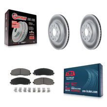 Charger l'image dans la galerie, Front Coated Disc Brake Rotors And Ceramic Pads Kit For Jeep Wrangler