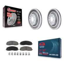 Charger l'image dans la galerie, Front Coated Disc Brake Rotors And Ceramic Pads Kit For Jeep Wrangler Gladiator