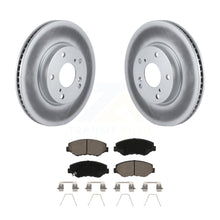 Load image into Gallery viewer, Front Coated Disc Brake Rotors And Ceramic Pads Kit For Honda Civic