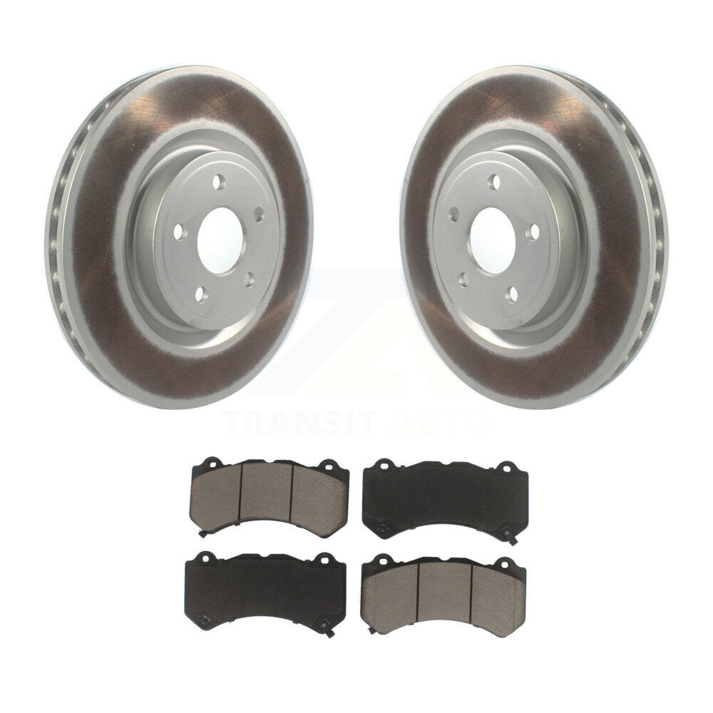 Front Coated Brake Rotor & Ceramic Pad Kit For Jeep Grand Cherokee Dodge Durango