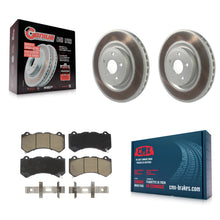 Charger l'image dans la galerie, Front Coated Brake Rotor &amp; Ceramic Pad Kit For Jeep Grand Cherokee Dodge Durango