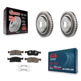 Front Coated Brake Rotor & Ceramic Pad Kit For Jeep Grand Cherokee Dodge Durango