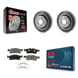 Front Coat Brake Rotors Ceramic Pad Kit For Jeep Grand Cherokee Dodge Durango WK