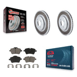 Front Coated Disc Brake Rotors And Ceramic Pads Kit For Mini Cooper Countryman