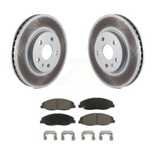 Load image into Gallery viewer, Front Coated Disc Brake Rotors And Ceramic Pads Kit For Cadillac CTS