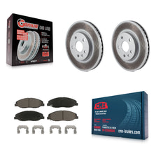 Charger l'image dans la galerie, Front Coated Disc Brake Rotors And Ceramic Pads Kit For Cadillac CTS