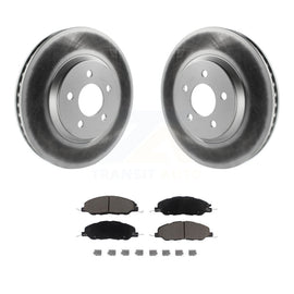 Front Coated Disc Brake Rotors And Ceramic Pads Kit For Ford Mustang