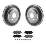 Front Coated Disc Brake Rotors And Ceramic Pads Kit For Ford Mustang