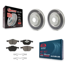 Charger l'image dans la galerie, [Front] 2018-2022 Ford EcoSport Premium Coated Rotors &amp; Ceramic Pads Brake Kit For Max Braking