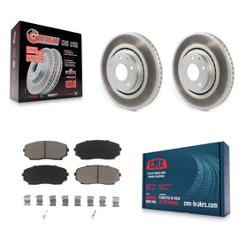 Front Coated Disc Brake Rotors And Ceramic Pads Kit For Mazda CX-5 CX-9