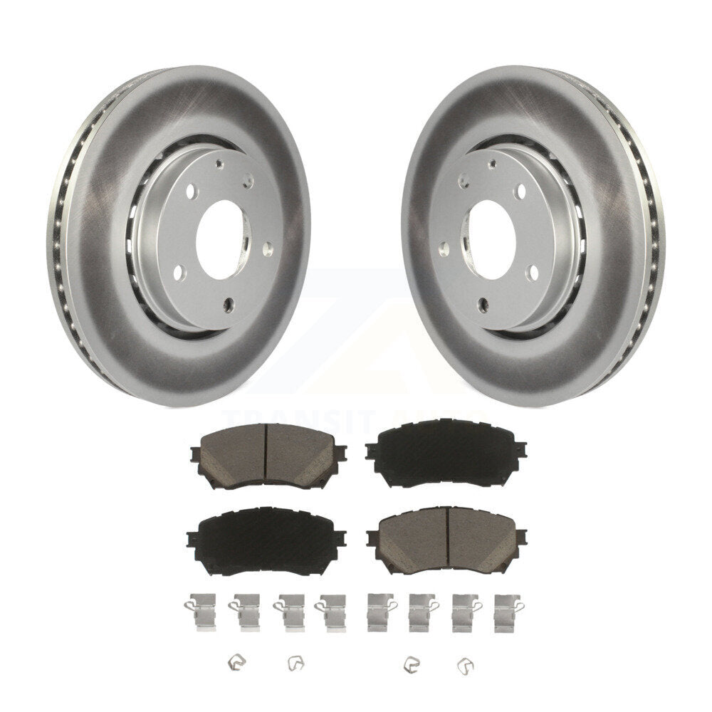 Front Coat Brake Rotor Ceramic Pad Kit For 2019-2021 Mazda 6 Naturally Aspirated